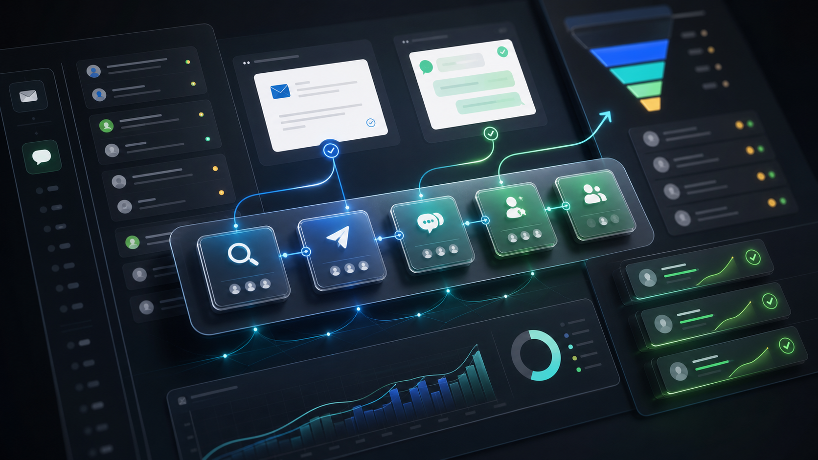AI digital worker workflow for finding, contacting, following up, and qualifying leads